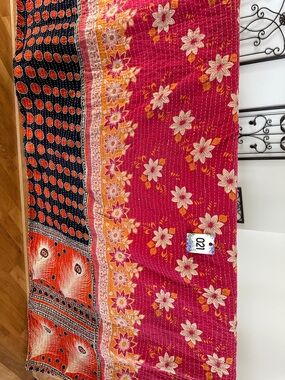 K21 Reversible Twin Kantha Quilt